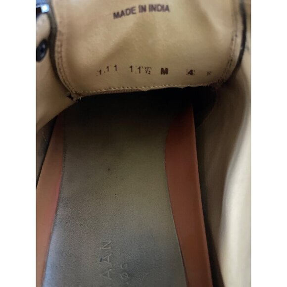 Cole Haan Mens Brown Leather Wingtip Oxford Shoes Size 11.5M With Rubber Soles & - Picture 7 of 7